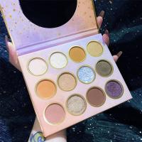 108星辰日月十二色眼影盘 26g 星辰日月12影盘橘子汽水盘珠光偏光哑光大亮片108