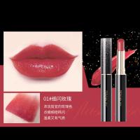 璀璨炫光细管口红小黑管水光不沾杯不易脱色显色口红唇膏