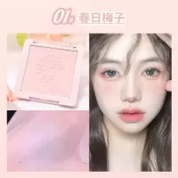 彩妆单色腮红女学生平价感欲风哑光腮蓝腮紫膨胀色修容