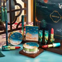 十件套音乐套盒 国潮音乐套盒锦绣河山彩妆礼盒七夕情人节520