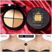 1#暖棕色 星空立体脸四色修容粉影鼻侧影高光美妆彩妆修容盘