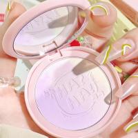 1#香芋奶油 梦幻渐变三层高光腮红修容哑光膏唇颊两用紫色渐变腮红盘