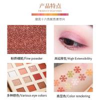 01#蓝色 彩即闪耀繁星16影盘 南瓜色大地色彩妆盘易上色珠光哑光眼影