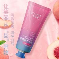 卡莉婕香蜜桃牙膏 洁净牙渍清新口气 口香糖牙膏保护牙膏