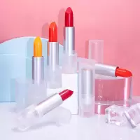 []胡萝卜素变色唇膏口红樱桃血橙温感变色千人千色保湿滋润