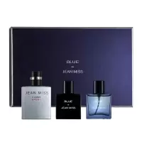 [新品]媚调蔚蓝男士香水套装海洋绅士古龙香自然持久淡香型香水三件套盒