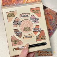 弥罗女神眼影 [新品]G 珠光哑光碎钻提亮卧蚕高光腮红一体盘