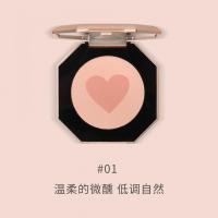 [新品]羽感丝滑腮红细腻不飞粉自然裸妆哑光细闪双色胭脂