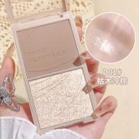 2#清冷透粉 [新品]绘心丝柔双色修容粉饼 立体提亮影鼻影腮红高光修容一体盘