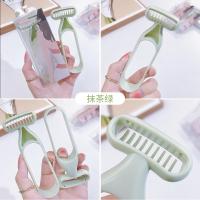 浅灰色 [新品]美妆工具无感腋毛刀男女士通用腿毛刮毛刀剃毛刀微距刀片