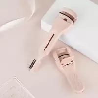 [新品]美妆工具立体卷翘双头睫毛夹 持久定型眼睫毛辅助器带眉梳