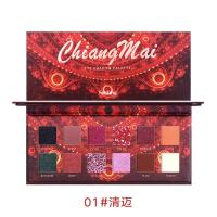 [新品]炫彩轻奢迷魅眼影盘学生款平价珠光亮片眼影同款