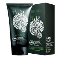 竹炭去黑头洁面乳100g[盒装] [新品]黑头洗面奶 男士护肤洁面乳控油保湿深层清洁 盒装