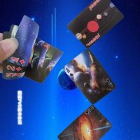销荧光pvc黑色扑克 休闲娱乐个性防水塑料扑克卡|星空扑克 1副