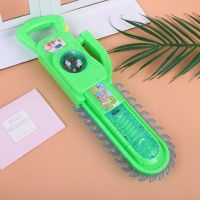 新款儿童玩具电动发光音乐震动锯子光头强卡通电锯仿真带震动电锯|绿色一个(送五号电池三个)