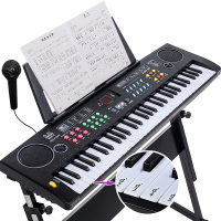 电子琴儿童初学61键女孩3-6-12岁带麦克风多功能乐器宝宝钢琴玩具