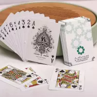 黄金扑克pvc塑料扑克防水创意土豪金色金属朴克纸金箔扑克|奶白色扑克 1副