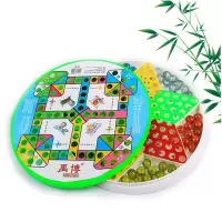 儿童弹珠跳棋 玻璃珠大号跳棋亲子游戏玩具 小学生经典|跳棋+二合一