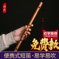 迷你短笛无膜孔横笛学生入门竹笛初学者儿童成人乐器女随身小笛子