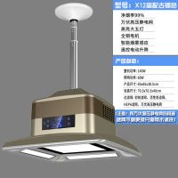 棋室馆空气净化器麻将馆房机桌吸顶吸烟灯家用吊灯排抽烟机升降|T-X12高配古铜色-