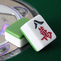 四口机麻将机专用正磁自动麻将 中号40 42 44 46 48mm机麻|绿色 机麻50#136张