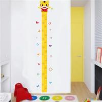 儿童房卧室装饰创意客厅宝宝量身高尺卡通身高贴纸墙贴自粘可移除|老虎身高贴 大