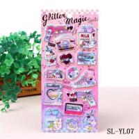 男女孩公主3d立体钻石摇摇贴儿童卡通玩具奖励闪亮片贴纸贴画|摇Y-07