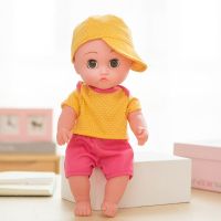 智能仿真儿童洋娃娃会说话唱歌的洗澡软胶陪睡娃娃男女孩公主玩|270黄圆点(男娃) 35厘米+25声版+赠7配件