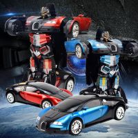 儿童玩具车男孩遥控车电动音乐灯光变形车跑车轿车感应机器人兰博