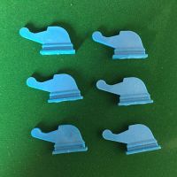 麻将机大盘牛筋块全自动麻将机配件麻将桌转盘拨块挡块上洗|蓝色加长牛筋块(50个装)