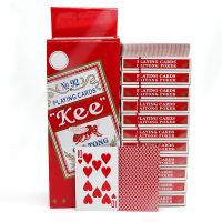 100副整箱扑克纸孔雀万年红棋室专用瑞虎加厚|Kee蜜蜂背红纸(144副)