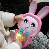 小白兔早教电话机手机音乐婴幼儿童宝宝充电男孩女孩玩具3岁