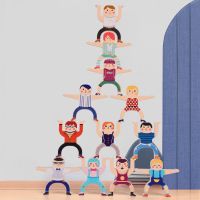 儿童叠叠乐大力士平衡叠叠高积具男女孩亲子游戏互动桌游|48人偶+8滚珠[送精美收纳盒]