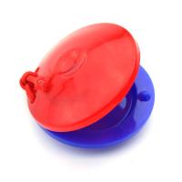 木质响板塑料早教音乐玩具儿童打击乐器哒哒舞板专业圆舞板|塑料响板(红蓝色) 三个