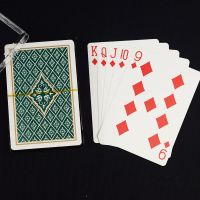 一副 塑料扑克防水磨砂布纹塑料扑克德州扑克可水洗花|3801