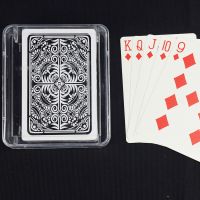 一副 塑料扑克防水磨砂布纹塑料扑克德州扑克可水洗花|4505