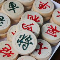 实木象棋 中国正版象棋入门与提高 象棋棋谱书籍入门书籍|3号象棋+塑料棋盘+象棋书*1