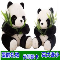 可爱熊猫公仔布娃娃抱枕毛具黑白大熊猫玩偶送女生日礼