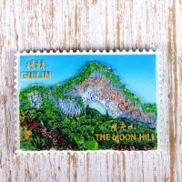 各地冰箱贴旅游纪念品桂林丽江西安兵马俑磁性贴工艺旅游品|桂林月亮山