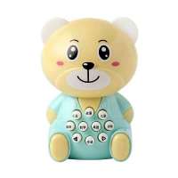 迷你儿童故事机早教学习机灯光音乐婴幼儿教玩具硬耳|绿色