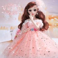 出口欧美会说话的特大蕾娃娃套装女孩公主儿童智能玩具衣服布|珍藏版-星辰公主 无音乐:梳妆套装+鞋子+豪华礼盒