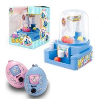 双人手指弹射篮球场儿童玩具投球男女孩对战桌面游戏|迷你夹糖果机(6个球)蓝+猜拳蛋1个