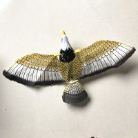 仿真吊线电动飞鹰会叫有声发光老鹰音乐鹦鹉电动飞鸟儿童动物玩具|声灯老鹰 不带电池和杆子