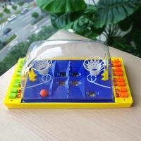 儿童桌面弹射篮球投篮机玩具宝宝对打游戏亲子互动男孩桌游3-7岁|大号蓝底板