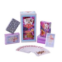 100副整箱扑克 纸加厚便宜成人创意加厚扑克|989塑料盒纸(144副)