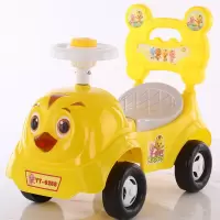 儿童车扭扭车溜溜车滑行车带音乐灯光静音轮0-3岁宝宝滑行玩具车|小鸡黄色+音乐灯光+礼包