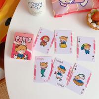 韩国少女心可爱软萌女孩粉色扑克娱乐游戏纸创意搞怪小礼物|粉色女孩扑克