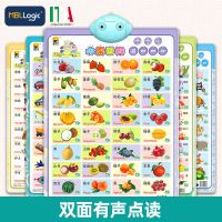 无纺布有声挂图双面点读早教识字卡拼音英语发声挂图玩具