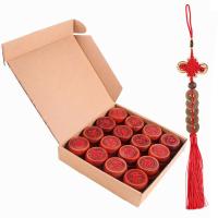 实木质黑檀红木中国象棋便携折叠箔金棋盘套装大号成人长辈家用|红花梨6公分棋子一套(无棋盘)