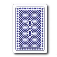 塑料扑克国高塑料扑克双面磨砂可水洗防水窄版宽版塑料|1801蓝色